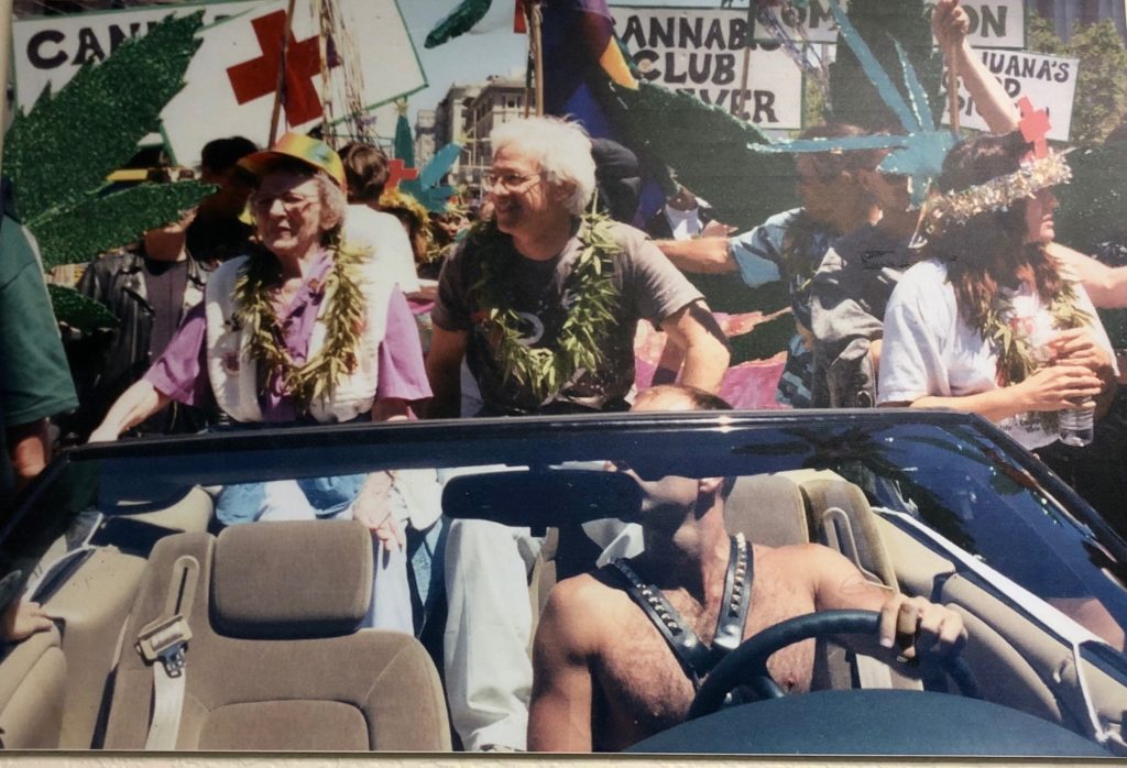 Brownie Mary and Peron Gay Pride Parade Marijuana Float